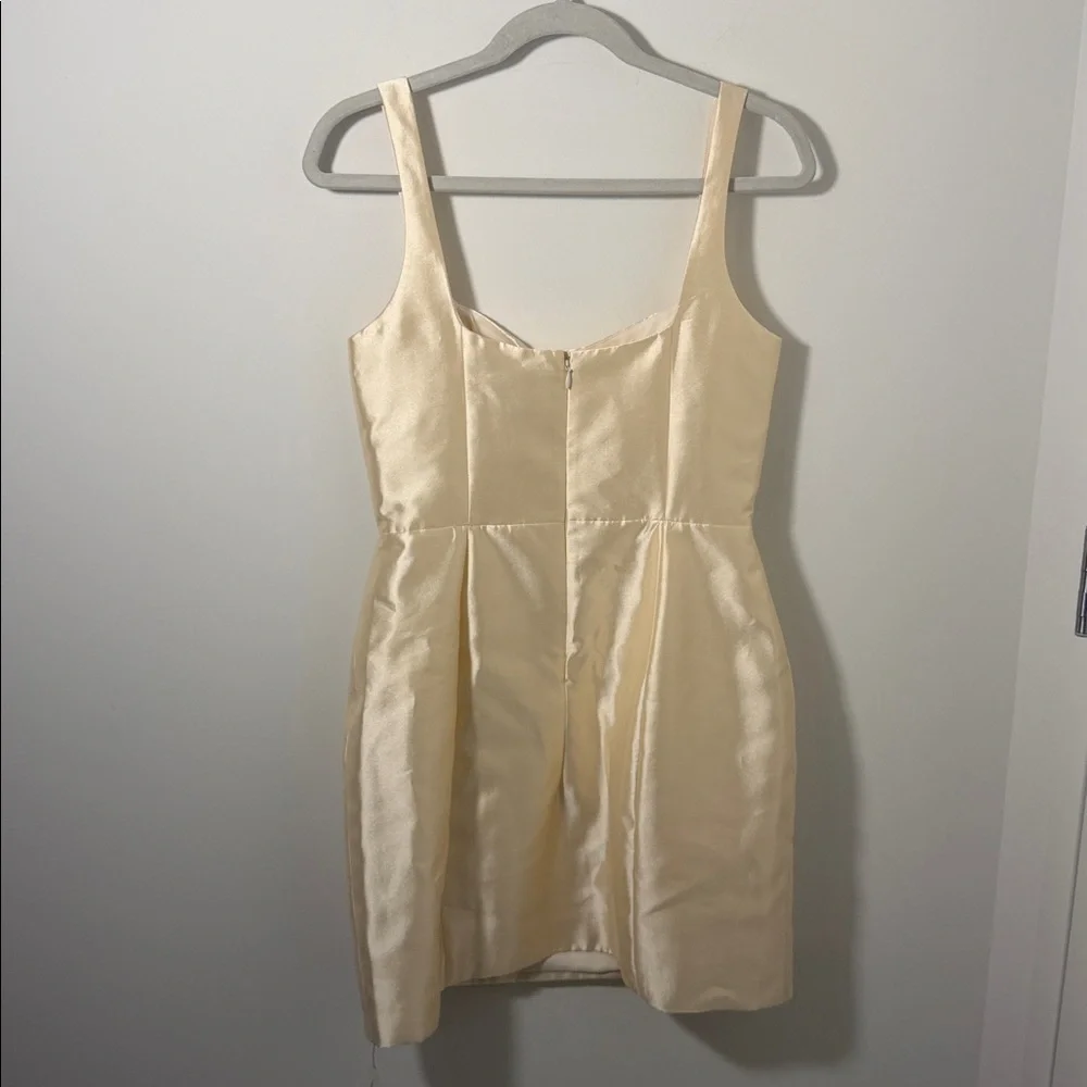 Reformation Cream Square-Neck Mini Dress - Picture 9 of 14